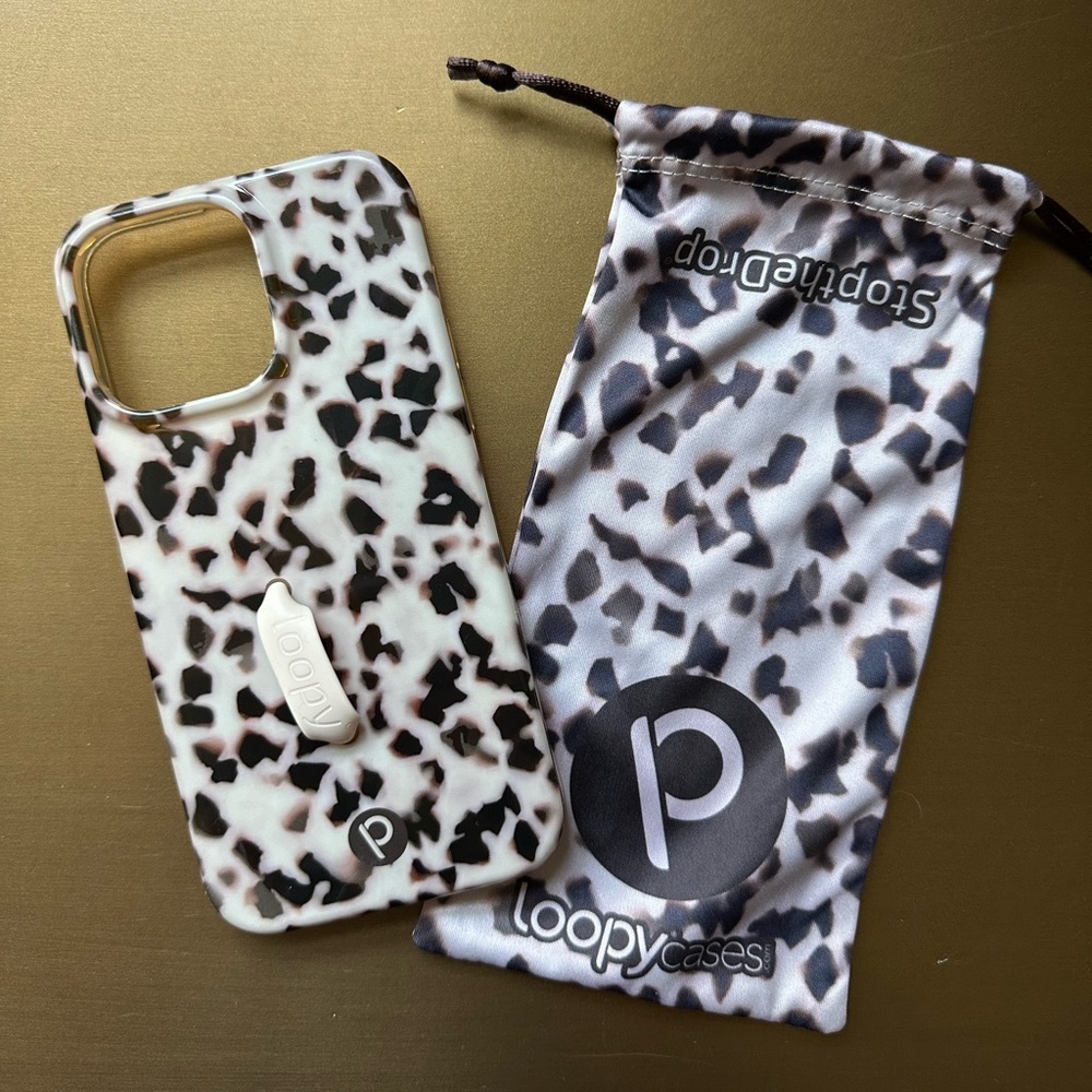 Loopy iPhone 14 Pro Max Case in Blonde Tortoise